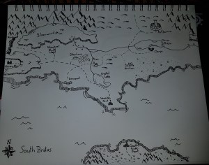 South Bretas Karte